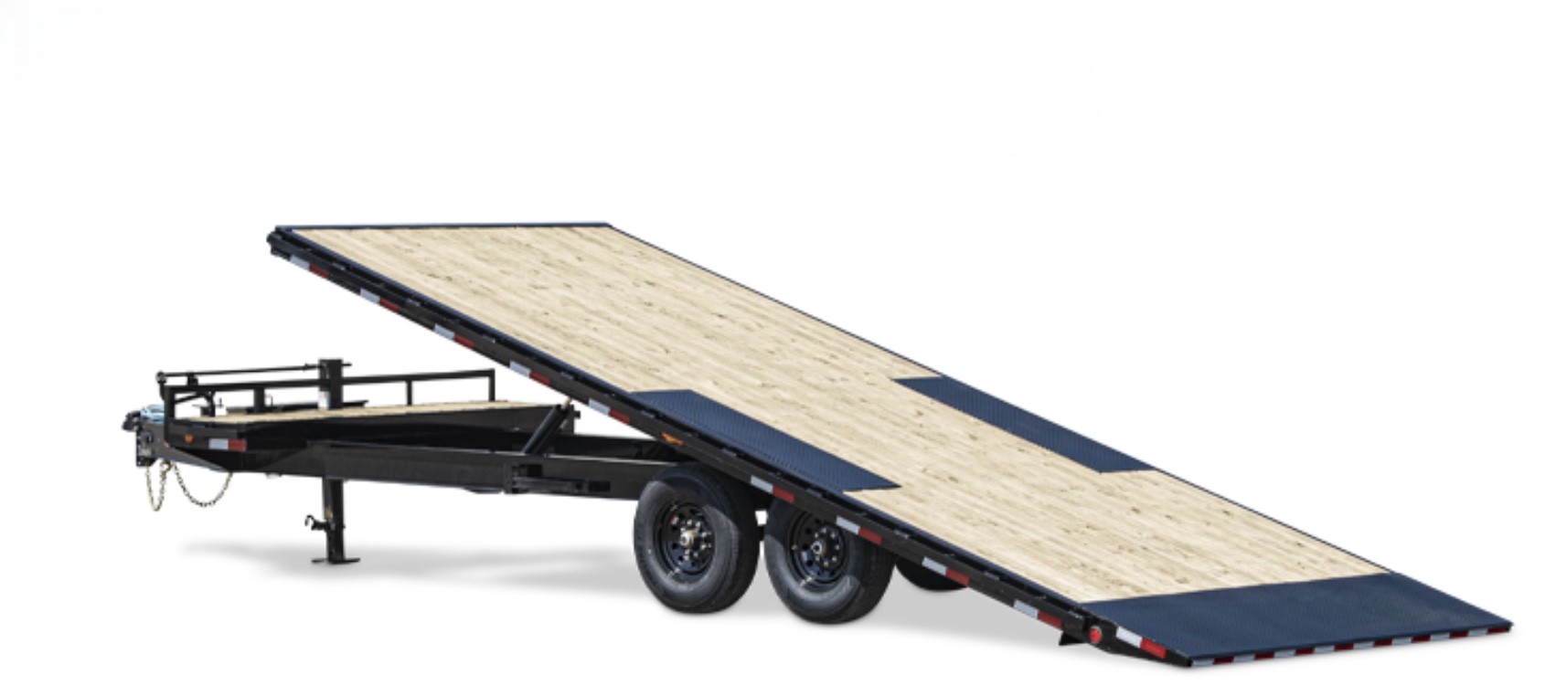 Tilt Trailers - Hydraulic tilt deck for easy loading of equipment and vehicles. Available for rent in Hutchinson, Kansas